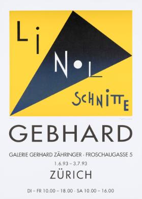 Gebhard - Linolschnitte - Galerie Gerhard Zähringer - Zürich