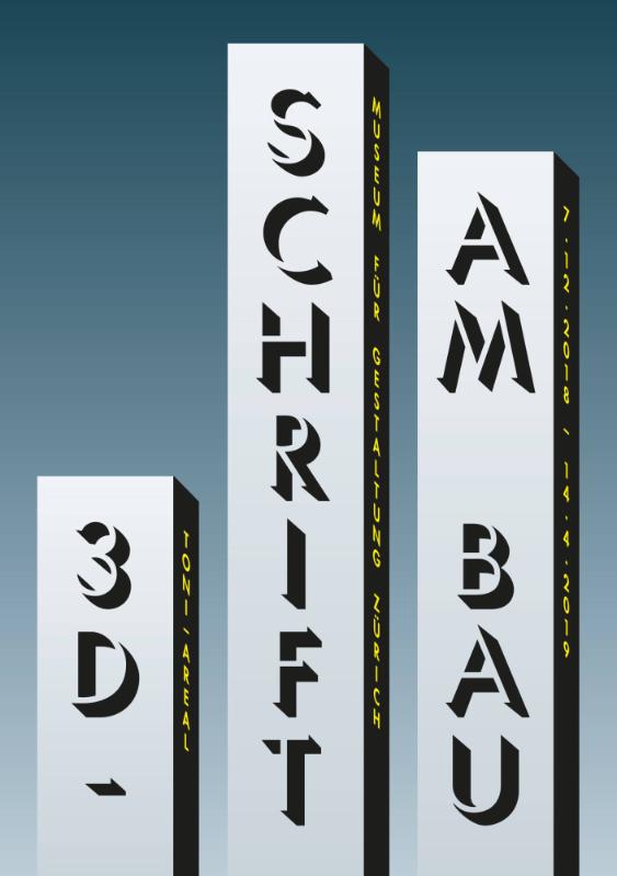 3D-Schrift am Bau