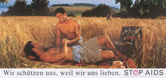 Wir schützen uns, weil wir uns lieben. Stop Aids