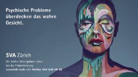Psychische Probleme überdecken das wahre Gesicht. SVA Zürich - Wir helfen Arbeitgebern schon bei der Früherkennung.