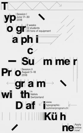 Typographic summer program with Dafi Kühne