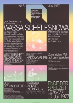No. 8 - Juni 1977 - Düsseldorfer Schauspielhaus - Wassa Schelesnowa