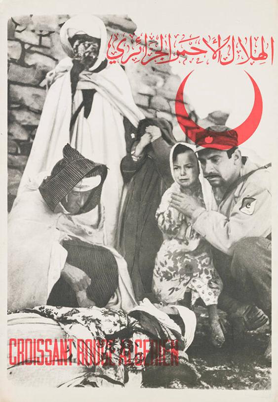 (Text in arabischer Schrift) - Croissant rouge algerien
