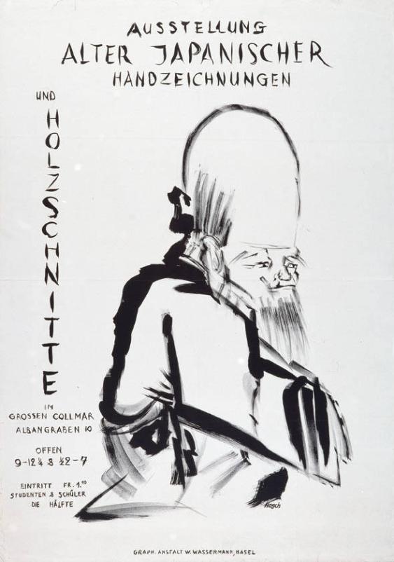 Ausstellung alter japanischer Handzeichnungen und Holzschnitte im Grossen Collmar