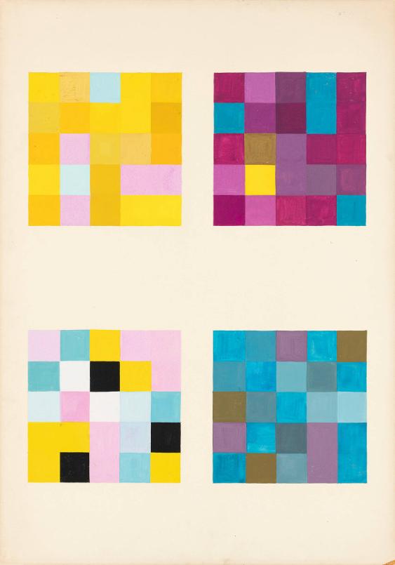 [Expressive Studien, Farbtafel nach Johannes Itten]