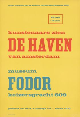 Kunstenaars zien de haven van Amsterdam - Museum Fodor