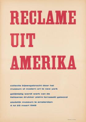 Reclame uit Amerika - Stedelijk Museum te Amsterdam