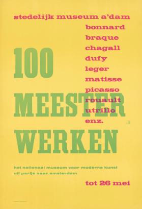 Stedelijk Museum A'dam - 100 Meester werken