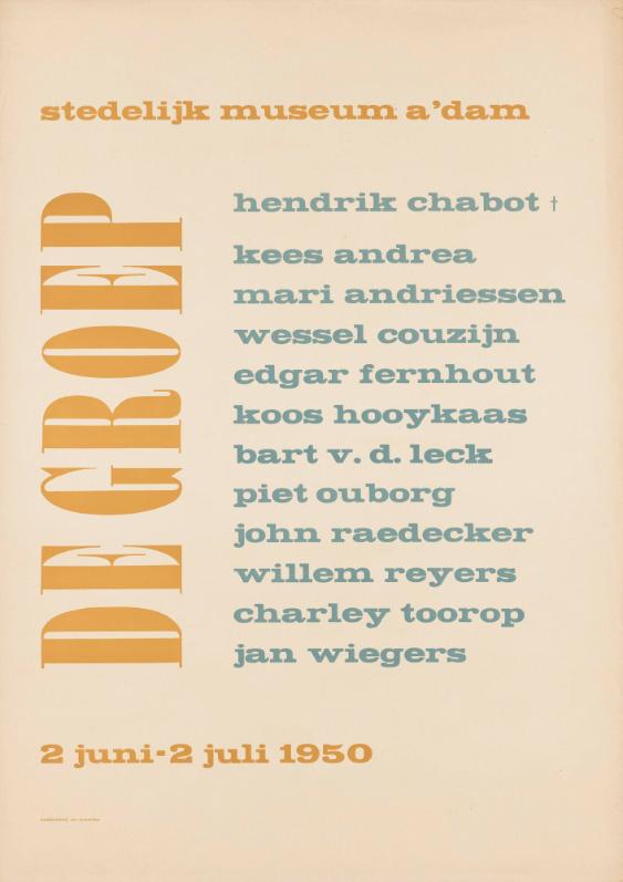 Stedelijk Museum A'dam - De Groep