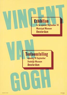 Vincent van Gogh - Tentoonstelling Stedelijk Museum Amsterdam