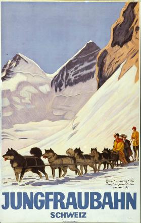 Jungfraubahn - Schweiz - Polarhunde auf der Jungfraujoch -Station - 3457 m. ü. M.