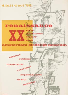 Renaissance - XX siècle - Jahrhundert - Century - eeuw - Cézanne - Cubisme - Blaue Reiter - Futurisme - Suprematisme - De Stijl - Bauhaus - Amsterdam Stedelijk Museum