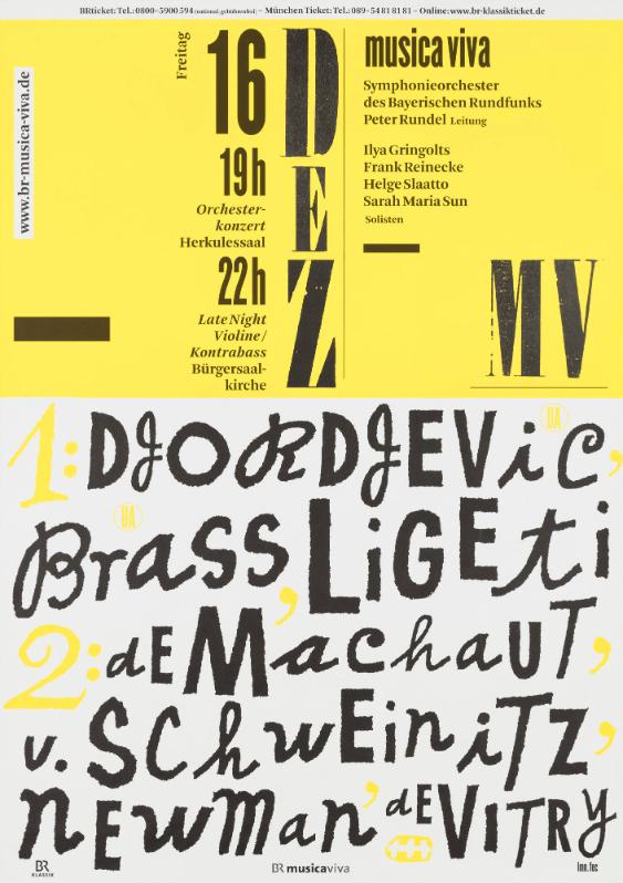 Djordjevic - Brass - Ligeti - de Machaut - v. Schweinitz - Newman - de Vitry - Symphonie Orchester des Bayerischen Rundfunks - Musica Viva