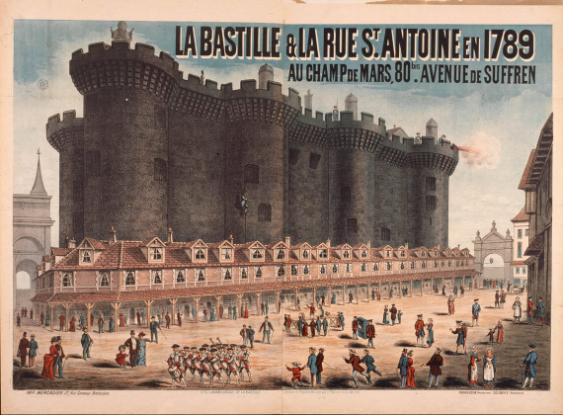 La Bastille et la rue St. Antoine en 1789