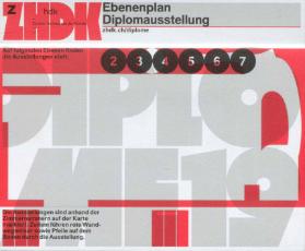 Ebenenplan, Diplomausstellung 
