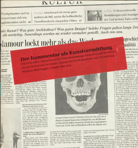Der Kommenatar als Kunstvermittlung
