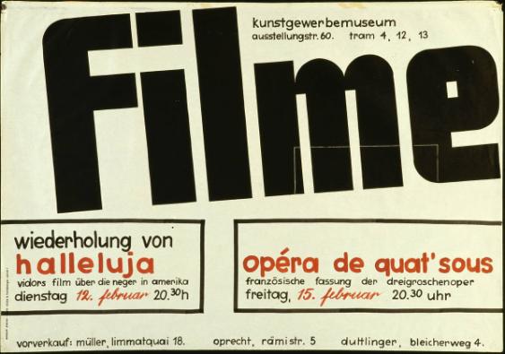Filme - Wiederholung von Halleluja - Opéra de quat'sous - Kunstgewerbemuseum