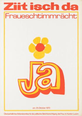 Ziit isch da - Fraueschtimmrächt ja am 25. Oktober 1970