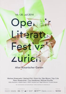 Openair Literatur Festival Zürich - Alter Botanischer Garten