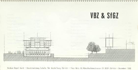 Ausbauprojekt Tramdepot Hard 1991