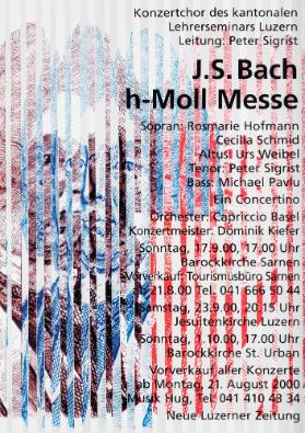 J.S. Bach - h-Moll Messe - Konzertchor des kantonalen Lehrerseminars Luzern - Neue Luzerner Zeitung