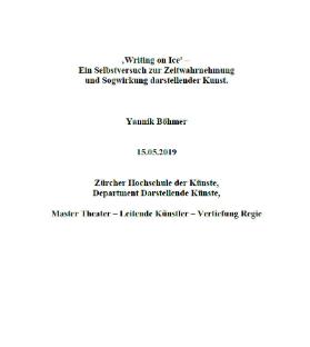 ‚Writing on Ice’