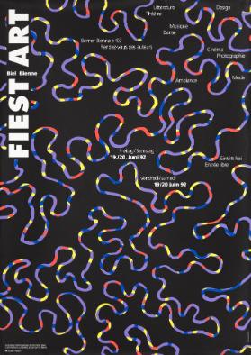 Fiest Art, Biel  Bienne, Littérature, Théatre, Design, Musique, Danse, Cinema, Photographie, Ambiance, Mode, Berner Biennale '92