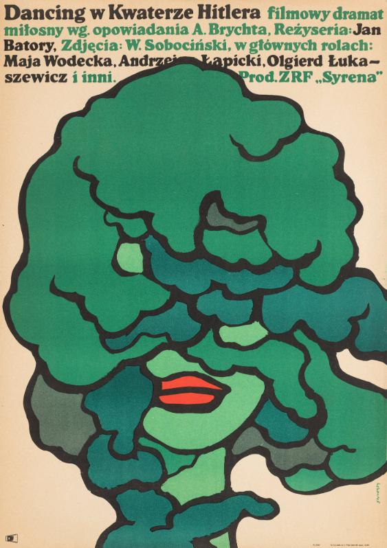 Dancing w Kwaterze Hitlera - filmowy dramat miłosny wg. opowiadania A. Brychta, Reżyseria: Jan Batory, Zdjẹcia: W. Sobociński, w głównych rolach: Maja Wodecka, Andrei  Łapicki, Olgierd Łuka-szewicz i inni. Prod. ZRF "Syrena"