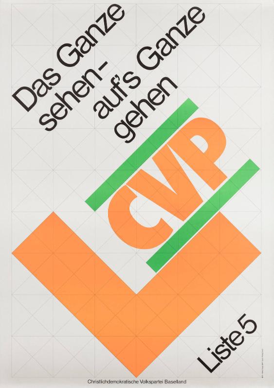 Das Ganze sehen - auf's Ganze gehen - CVP - Liste 5