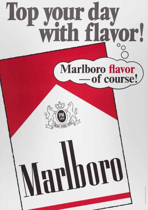 Top Your Day with Flavor! Marlboro Flavor - Of Course! Marlboro