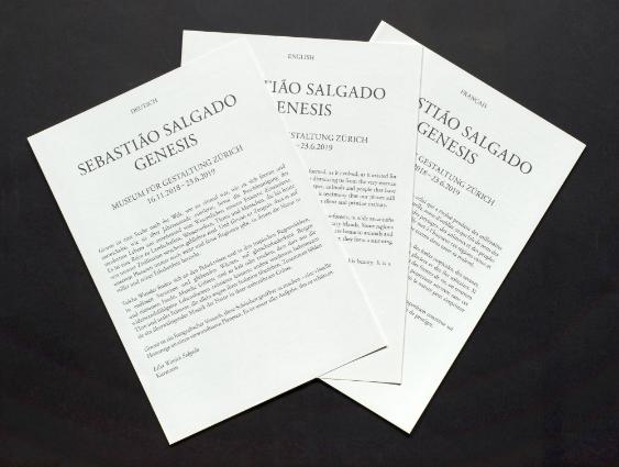 Sebastião Salgado ; Auflageblätter