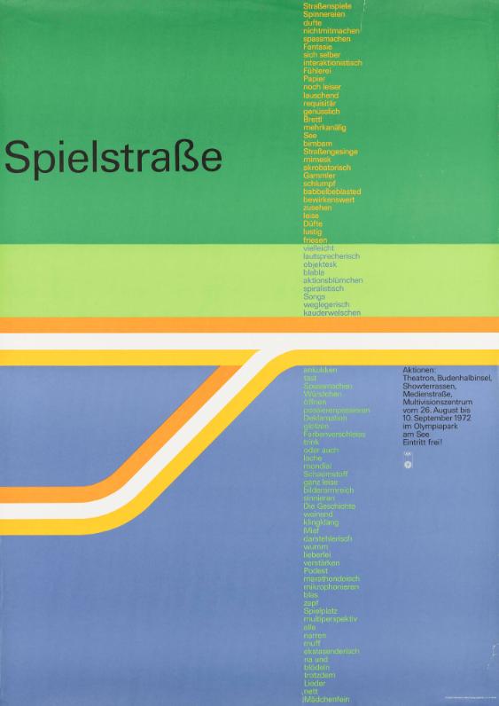 Spielstrasse - Olympiapark am See - Olympiade München 1972