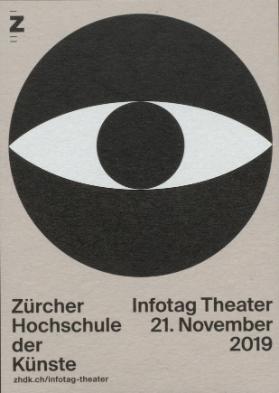 Infotag Theater, 21. November 2019: Flyer [analoges Dokument]