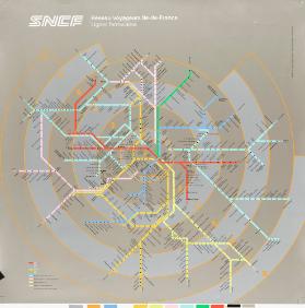 SNCF Réseau voyageurs Ile-de-France, Lignes ferroviaires