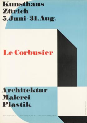 Kunsthaus Zürich - Le Corbusier - Architektur Malerei Plastik