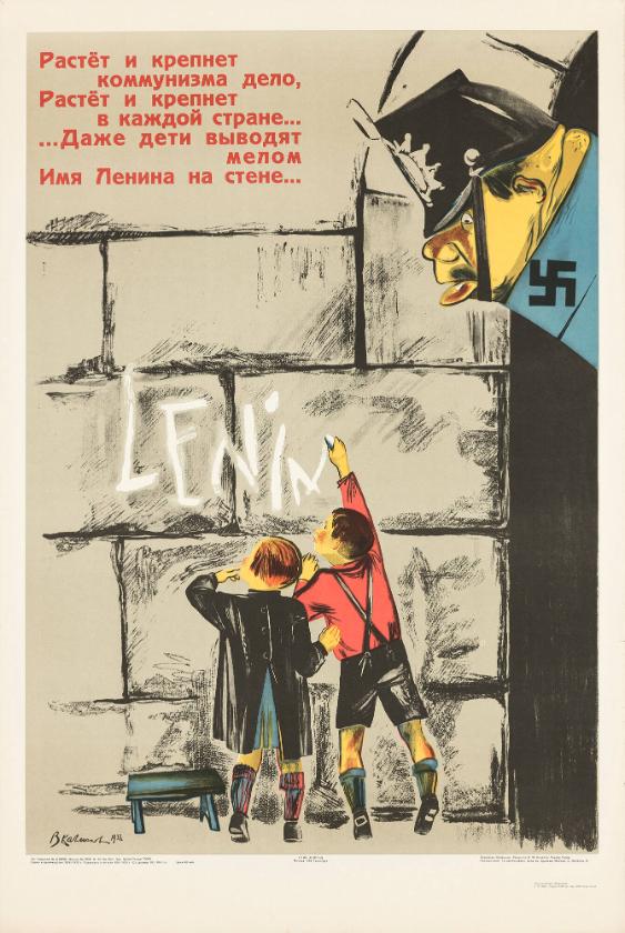 Lenin - Rastet i krepnet - kommunisma delo, rastet i krepnet v každoj strane...daže deti vyvodyjat melom
imja Lenina na stene...