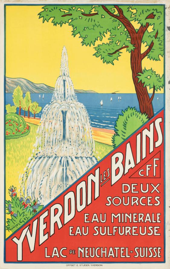 Yverdon les Bains - deux sources - eau minérale - eau sulfureuse