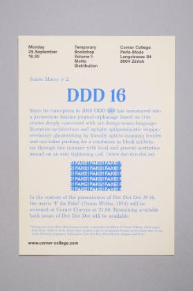 Soirée Motto #2: DDD 16