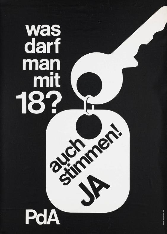 Was darf man mit 18? Auch stimmen! Ja - PdA