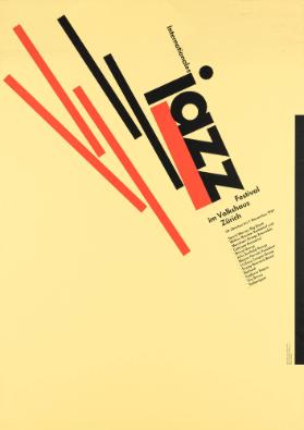 Internationales Jazzfestival im Volkshaus Zürich