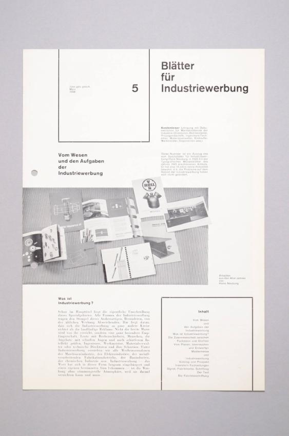 Blätter für Industriewerbung 5