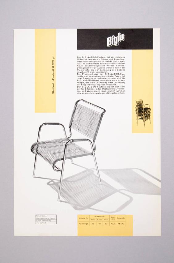 Bigla - Stahlrohr-Fauteuil G 3225 pl