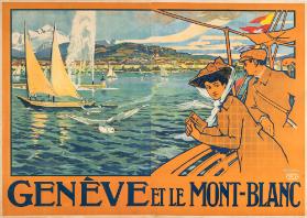 Genève et le Mont-Blanc