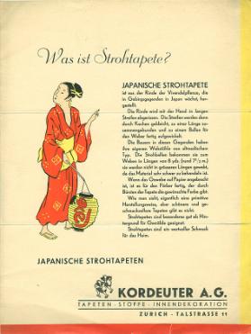 Japanische Strohtapeten