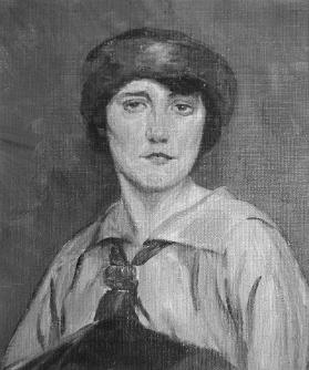 Dora Hauth-Trachsler, Selbstporträt, um 1920
Quelle: Heimatkundliche Vereinigung Birmensdorf
