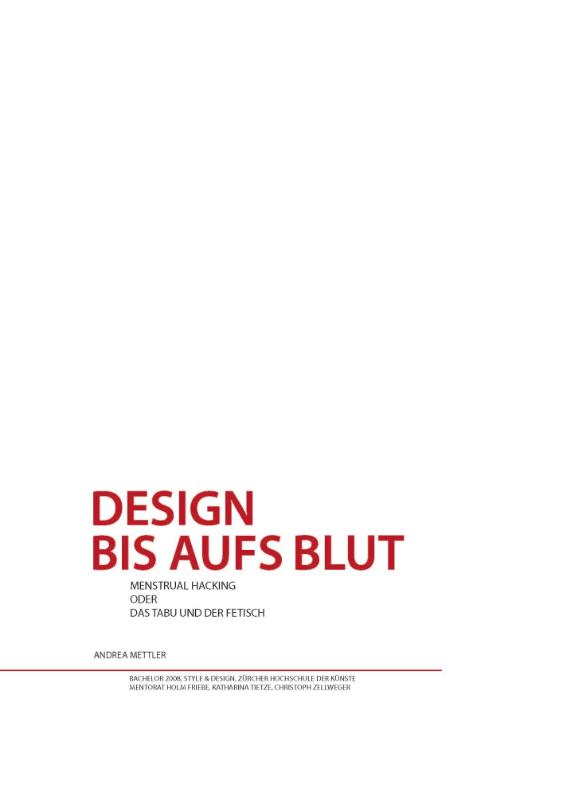 Design bis aufs Blut