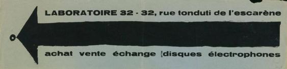 Laboratoire 32 - achat - vente - échange - disques - électrophones