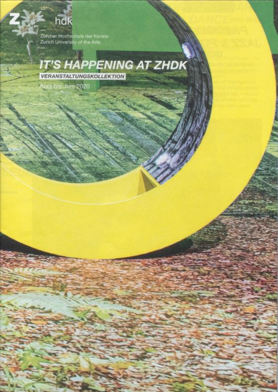 Veranstaltungskollektion, April bis Juni 2020 (S.1, Cover)