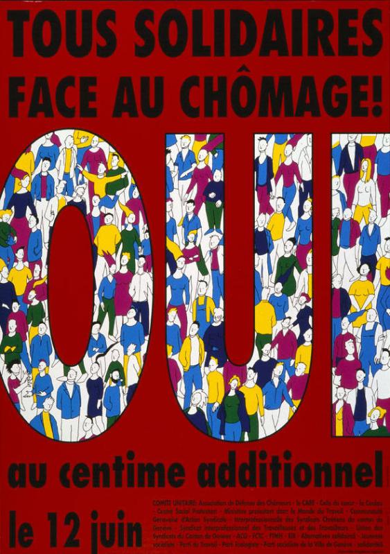 Tous solidaires face au chômage! - Oui au centime additionnel le 12 juin