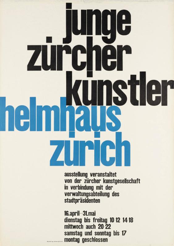 Junge Zürcher Künstler - Helmhaus Zürich
